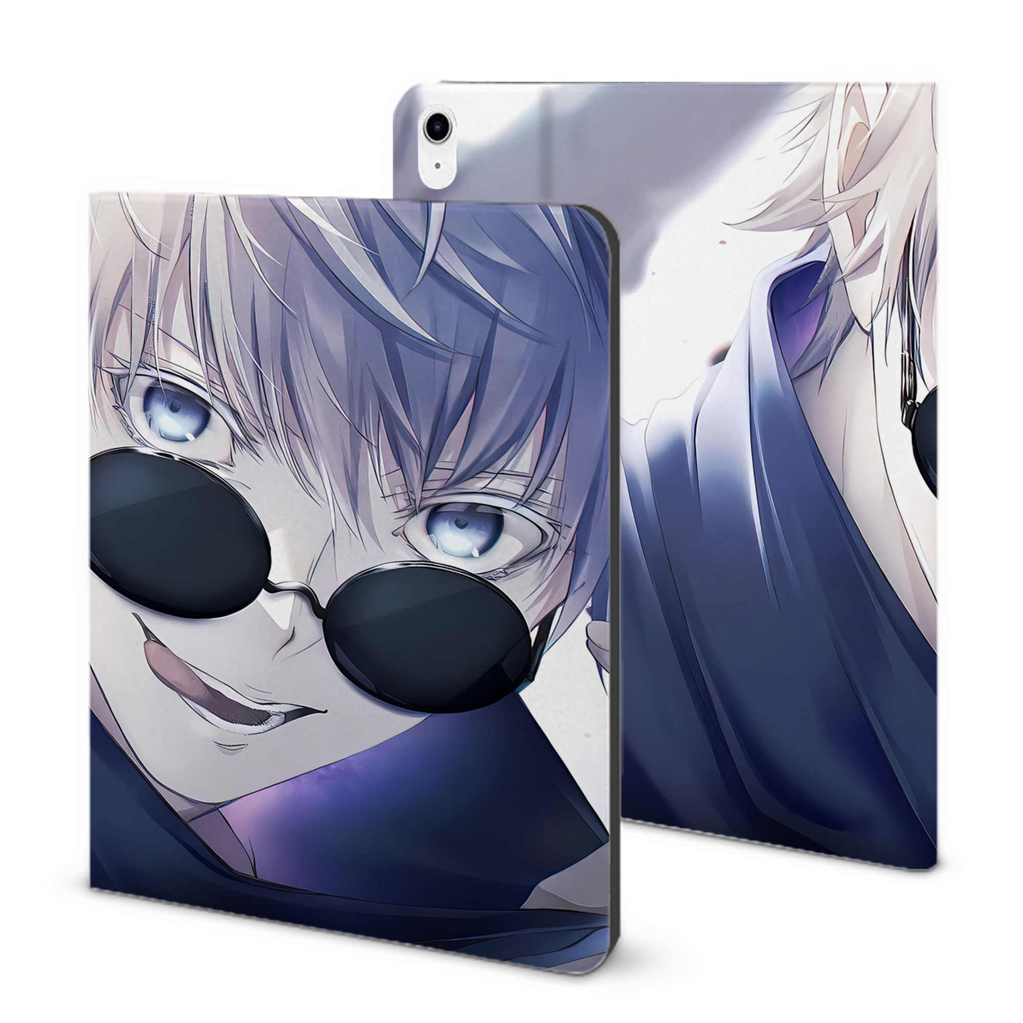 （画像用） 呪術廻戦 Jujutsu Kaisen IPad ケース ブック型 PUレザー TPU 耐衝撃 軽量 薄型 ペン収納なし 全面保護 IPad 各モデル対応